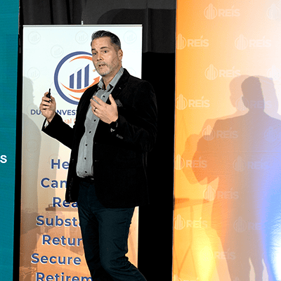 Steve Mills speaking at the Real Estate Investor's Summit